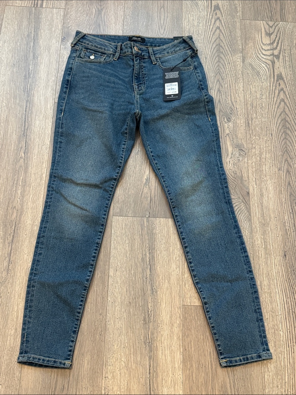 True Religion Super Skinny Jeans in Medium Fog Wash